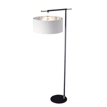 Lampadar Elstead BALANCE metal, bumbac, negru, nichel, alb, E27 - BALANCE-FL-BKPN
