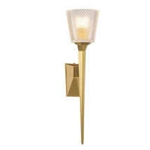 Aplica de perete pentru baie Elstead VERITY metal, sticla, alama, G9, IP44 - BATH-VERITY-BB