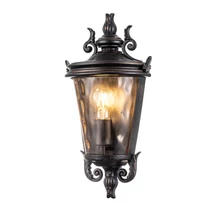 Aplica de perete exterioara Elstead BALTIMORE metal, sticla, bronz, chihlimbar, E27, IP44 - BT7-M