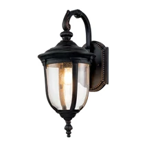 Aplica de perete exterioara Elstead CLEVELAND metal, sticla, bronz, transparent, E27, IP44 - CL2-M