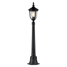 Lampadar exterior Elstead CLEVELAND metal, sticla, bronz, transparent, E27, IP44 - CL4-S