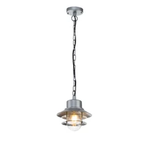 Pendul exterior Elstead COPENHAGEN metal, sticla, argintiu, transparent, E27, IP44 - COPENHAGEN8-SIL