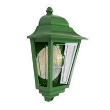 Aplica de perete exterioara Elstead metal, plastic, verde, transparent, E27, IP44 - ELS-DECO-LANE7-GREEN