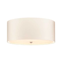 Plafoniera Elstead FLETCHER metal, matase, crom, alb, E27 - DL-FLETCHER22-5LT-IV-PC