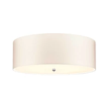 Plafoniera Elstead FLETCHER metal, matase, crom, alb, E27 - DL-FLETCHER30-7LT-IV-PC