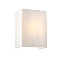 Aplica de perete Elstead RILEY metal, matase, crom, alb, E27 - DL-RILEY-S-IV-PC