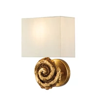 Aplica de perete Elstead SWIRL metal, textil, auriu, alb, E27 - FB-SWIRL-1L-G