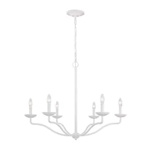 Candelabru Elstead ANNIE metal, alb, E14 - FE-ANNIE6-PSW