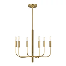 Candelabru Elstead BRIANNA metal, alama, E14 - FE-BRIANNA6-BB
