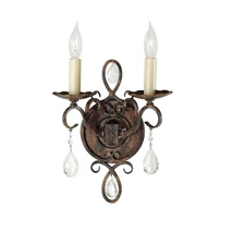 Aplica de perete Elstead CHATEAU metal, cristal, bronz, E14 - FE-CHATEAU2