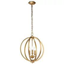 Pendul Elstead CORINNE metal, alama, E14 - FE-CORINNE-3P-M-BB