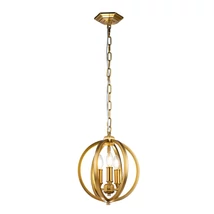 Pendul Elstead CORINNE metal, alama, E14 - FE-CORINNE-3P-S-BB