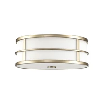 Plafoniera Elstead FUSION metal, sticla, alama, alb, E27 - FE-FUSION-F-PNBR