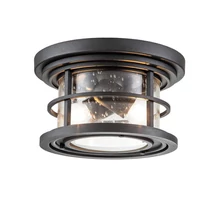 Plafoniera exterioara Elstead LIGHTHOUSE metal, sticla, negru, transparent, E27, IP44 - FE-LIGHTHOUSE-F-BLK