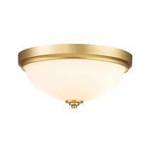 Plafoniera pentru baie Elstead MALIBU metal, sticla, alama, alb, E27, IP44 - FE-MALIBU-F-BATH-BB