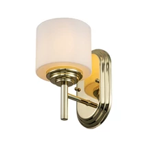 Aplica de perete pentru baie Elstead MALIBU metal, sticla, alama, alb, G9, IP44 - FE-MALIBU1-BATH-PB