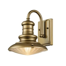 Aplica de perete exterioara Elstead REDDING STATION metal, sticla, alama, E27, IP44 - FE-REDDING2-S-PDB