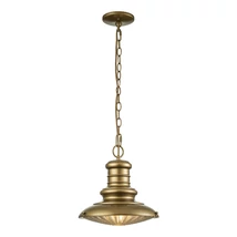 Pendul exterior Elstead REDDING STATION metal, sticla, alama, E27, IP44 - FE-REDDING8-M-PDB
