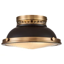 Plafoniera Elstead AMELIA metal, sticla, bronz, E27 - HK-AMELIA-F-M-RB