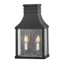 Aplica de perete exterioara Elstead metal, sticla, negru, E14, IP44 - ELS-HK-BEACON-HILL7-MB