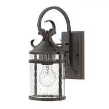 Aplica de perete exterioara Elstead CASA metal, sticla, negru, transparent, E27, IP44 - HK-CASA-S