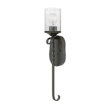 Aplica de perete Elstead CASA metal, sticla, negru, transparent, E27 - HK-CASA1