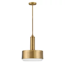 Pendul Elstead metal, sticla, alama, opal, E27 - ELS-HK-CEDRIC-P-M-BR