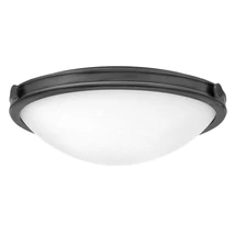 Plafoniera Elstead metal, sticla, negru, alb, E27 - ELS-HK-COLLIER-F-M-BX