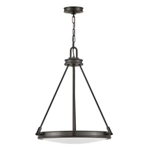Pendul Elstead metal, sticla, negru, alb, E14 - ELS-HK-COLLIER-P-BX