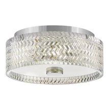 Plafoniera Elstead metal, sticla, crom, transparent, E27 - ELS-HK-ELLE-F-S-CM