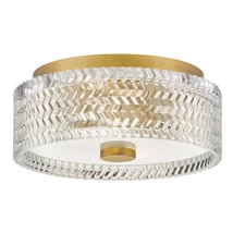 Plafoniera Elstead metal, sticla, alama, transparent, E27 - ELS-HK-ELLE-F-S-HB