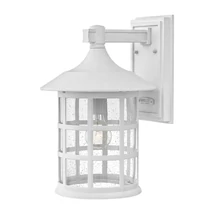 Aplica de perete exterioara Elstead FREEPORT metal, sticla, alb, transparent, E27, IP44 - HK-FREEPORT2-L-TWH