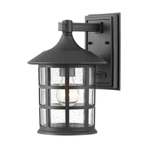Aplica de perete exterioara Elstead FREEPORT metal, sticla, negru, transparent, E27, IP44 - HK-FREEPORT2-M-TBK