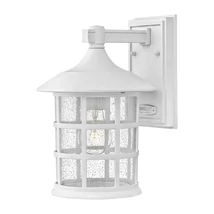 Aplica de perete exterioara Elstead FREEPORT metal, sticla, alb, transparent, E27, IP44 - HK-FREEPORT2-M-TWH