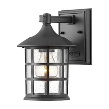 Aplica de perete exterioara Elstead FREEPORT metal, sticla, negru, transparent, E27, IP44 - HK-FREEPORT2-S-TBK