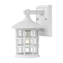Aplica de perete exterioara Elstead FREEPORT metal, sticla, alb, transparent, E27, IP44 - HK-FREEPORT2-S-TWH
