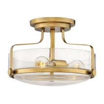 Plafoniera Elstead HARPER metal sticla alama transparent E27 - HK-HARPER-SFS-HB-CS