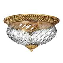 Plafoniera Elstead PLANTATION metal, sticla, alama, transparent, E27 - HK-PLANTATION-FL-BB