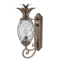  Aplica de perete exterioara Elstead metal, sticla, bronz, E27, IP44 - ELS-HK-PLANTATION-M-BU