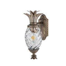  Aplica de perete exterioara Elstead metal, sticla, bronz, E27, IP44 - ELS-HK-PLANTATION-S-BU