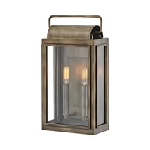 Aplica de perete exterioara Elstead SAG HARBOR metal, sticla, bronz, transparent, E14, IP44 - HK-SAG-HARBOR-M-BU