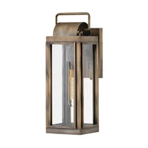 Aplica de perete exterioara Elstead SAG HARBOR metal, sticla, bronz, transparent, E27, IP44 - HK-SAG-HARBOR-S-BU
