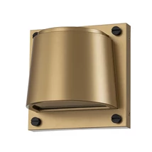 Aplica de perete exterioara Elstead metal, alama, GU10, 10W, 3000K, 560 Lm, IP44 - ELS-HK-SCOUT-PHB