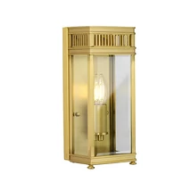 Aplica de perete exterioara Elstead HOLBORN metal, sticla, alama, transparent, E14, IP44 - HL7-S-BB