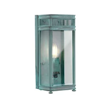 Aplica de perete exterioara Elstead HOLBORN metal, sticla, gri verzui, transparent, E14, IP44 - HL7-S-VDG