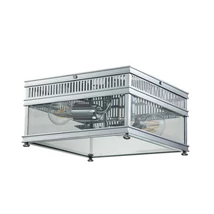 Plafoniera exterioara Elstead HOLBORN metal, sticla, crom, transparent, E27, IP44 - HOLBORN-F-PC