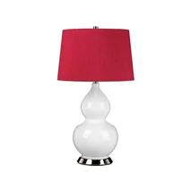 Veioza Elstead ISLA ceramica, metal, textil, alb, rosu, E27 - ISLA-PN-TL-RED