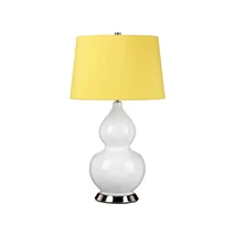 Veioza Elstead ISLA ceramica, metal, textil, alb, galben, E27 - ISLA-PN-TL-YELLOW