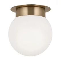 Plafoniera Elstead metal, sticla, bronz, opal, E27 - ELS-KL-ALBERS-F-G-CPZ