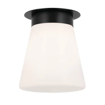 Plafoniera Elstead metal, sticla, negru, opal, E27 - ELS-KL-ALBERS-F-T-BK